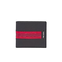 PRADA-2MO513 프라다 블랙 송아지 가죽 지갑