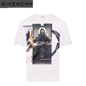 GIVENCHY-BW700 지방시 마돈나 프린트 핑크 오버사이즈 티셔츠 