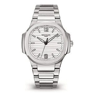 [스페셜오더]PATEK PHILIPPE-7118 파텍 필립 노틸러스 데이트 스틸 실버 워치 35mm