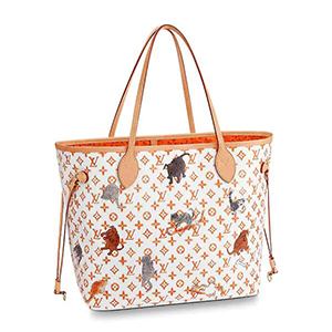 [스페셜오더]LOUIS VUITTON-M56584 루이비통 크림 카멜 모노그램 자이언트 LV 크래프티 네버풀 MM
