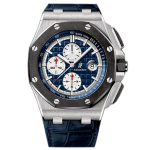 [스페셜오더]Audemars Piguet-오데마피게 로얄 오크 듀얼타임 파워리저브 스틸 블루 41mm