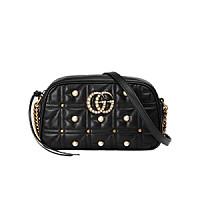 [스페셜오더]GUCCI-447632-8179 구찌 GG 마몽 실버메탈릭 펄 디테일 스몰 마틀라세 숄더백