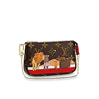 LOUIS VUITTON-M13994 루이비통 블루 모노그램 체리 데님 LV x TM 포쉐트 악세수아