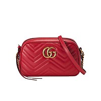 [스페셜오더]GUCCI-447632-8179 구찌 GG 마몽 실버메탈릭 펄 디테일 스몰 마틀라세 숄더백