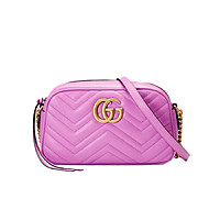 [스페셜오더]GUCCI-447632-8179 구찌 GG 마몽 실버메탈릭 펄 디테일 스몰 마틀라세 숄더백